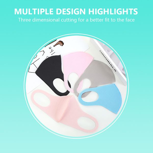 

black blend mouth cotton face anti dust mask and nose protection k-pop mask fashion reusable masks for man woman kids