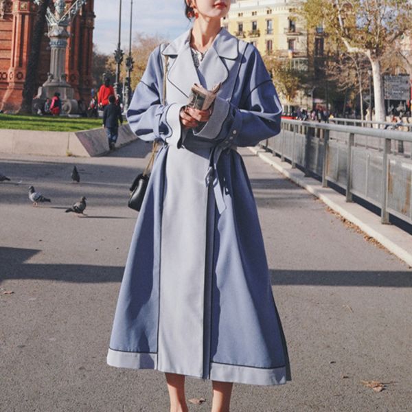 

ewq] 2020 autumn new long sleeve simple and fashionable ladies coat plus size casual ladies trendy clothing 1031, Tan;black