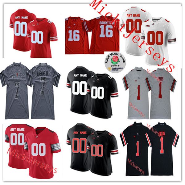 

custom ohio state buckeyes football pete johnson ted ginn jr. aj. hawk james laurinaitis john simon marshon lattimore terry mclaurin jersey, Black