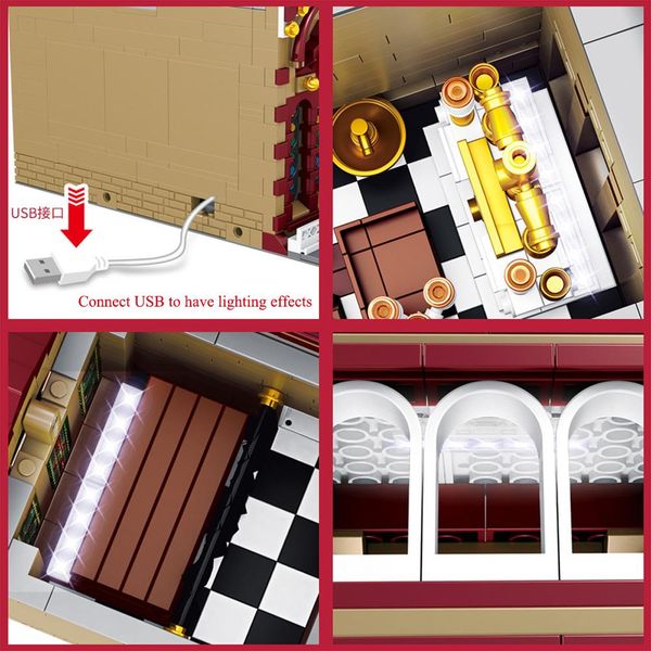 

dg2001 2346pcs creator street view series the union church china building model building blocks bricks kids toys for children wmtwlg