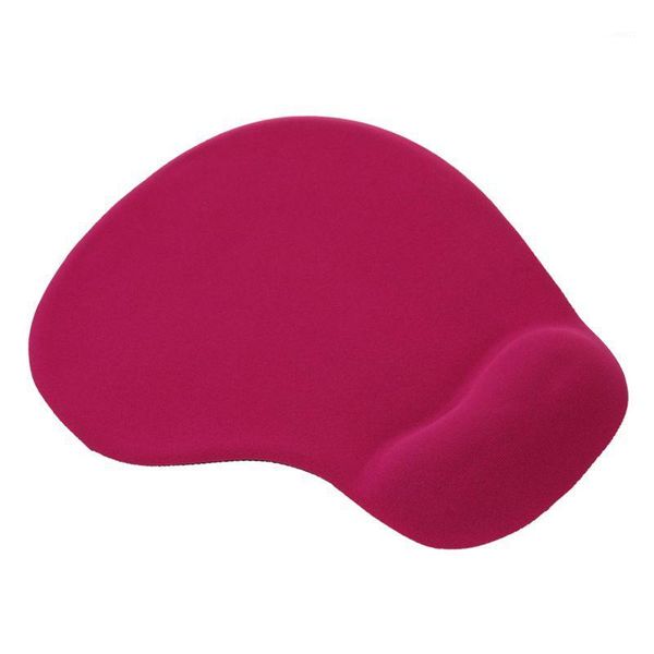 

silicone mouse pad mat with foam rest wrist support for pc lap1pcs(deep pink)1