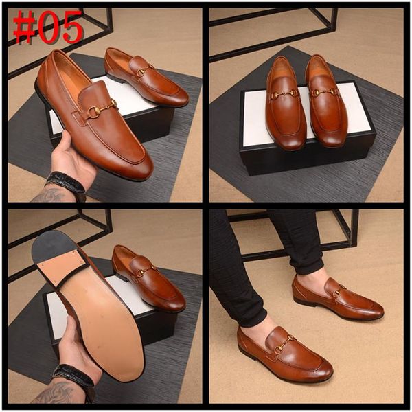 

mf 2019 office men dress shoes men formal shoe leather luxury fashion groom wedding shoes men oxford shoes dress 38-46 pointed toe 11, Black