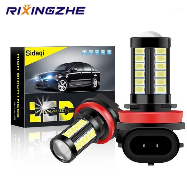 

rxz 12-24v h11 led h16 5202 9005 hb3 9006 hb4 p13w led 2pcs car 5730 33led auto car bulb super white yellow waterproof1