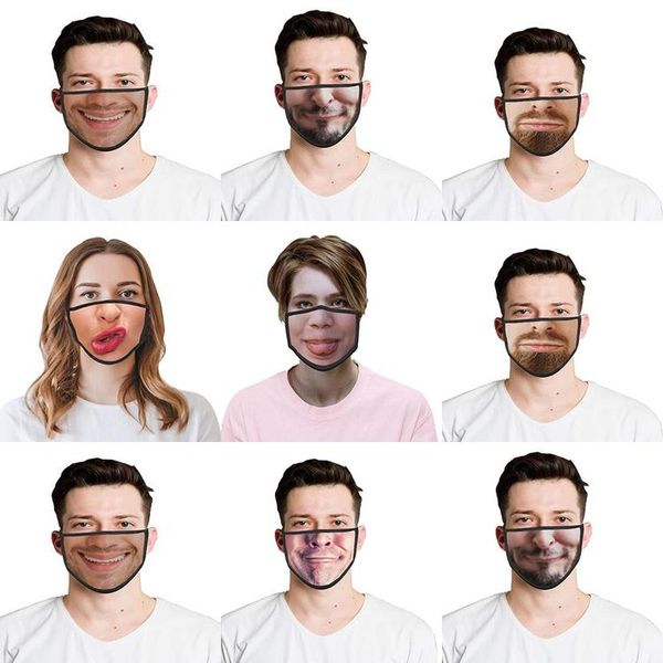 

печатные мода новые wo маски halloween zealand смешной половина для прямого half 3d костюмы factory mask funny face big barbijo косплей разм