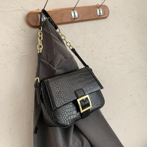 

cross body crocodile pattern women handbags 2021 pu leather designer fashion ladies shoulder bag korean girl crossbody shopping