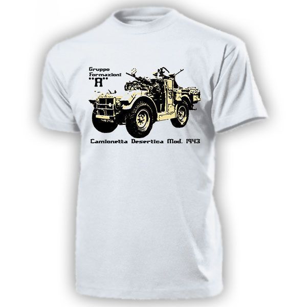 

спорт 2019 мужчины прохладный tee shirt gruppo formazioni camionetta desertica as43 italien armee t shirt летняя футболка