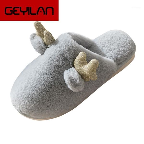 

slippers breathable sweat-absorbing non-slip indoor outdoor shoes 2021 winter warm home slipper woman cute floor slides1, Black
