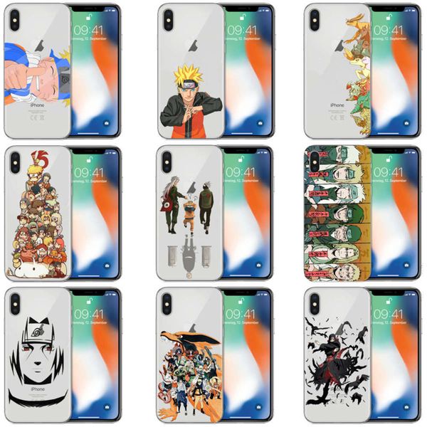 

1dwfashion alivio naruto silicone layer tpu macio two dhous animation mobile phone case for def 56 s plus 7 8 xs xr