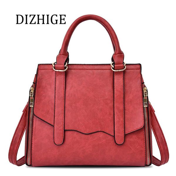 

luxury women leather handbags ladies briefcase tote brown large capacity crossbody bag women red shoulder bag bolsas de mujer