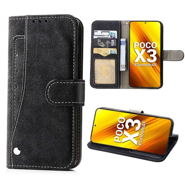 

it is suitable for millet poco x3 multi-function mobile phone case wallet card holder to protect the leather case from falling