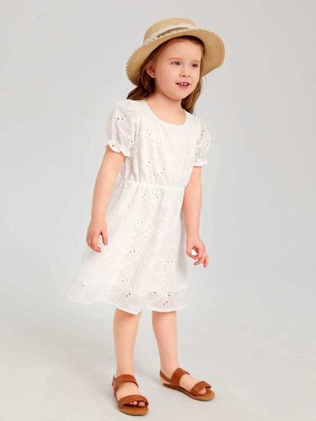 

toddler girls puff sleeve schiffy dress she, Red;yellow