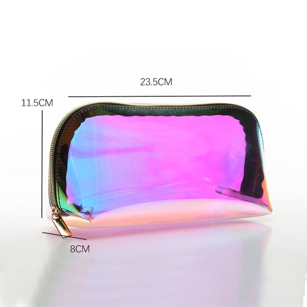 

xdk3t red gift transparent internet pu laser bag waterproof colorful laser tpu watercolor cosmetic bag cosmetic 0hrm7 storage