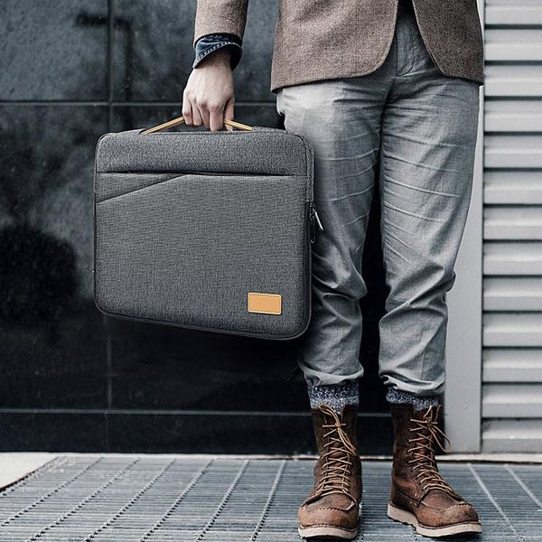 

portafolio office lapbag men briefcase 13 13.3 14 15 15.6 inch lapmessenger bags thin notebook tote for macbook pro case