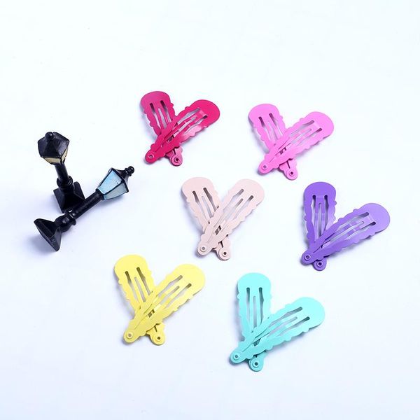 

wavy water drop hair clip 12pcs lovely headwear for baby girls metal baking hairpin small barrette for children fashion hairpin wmtbiz, Slivery;white