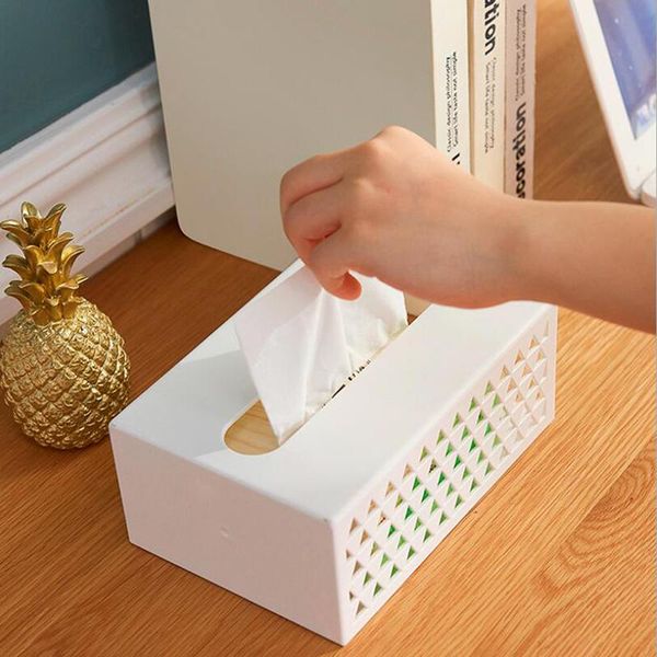 

tissue boxes & napkins paper towel storage box kitchen rack dispenser multifunctional home office hanging practical cleaning
