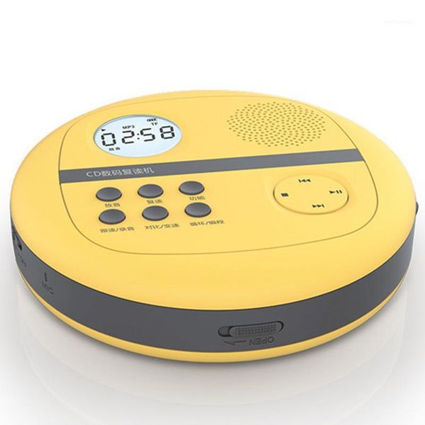 

cd walkman with speakers leaning machine disc u disk tf card player mp3 audio horn portable hifi music led screen usb speaker1