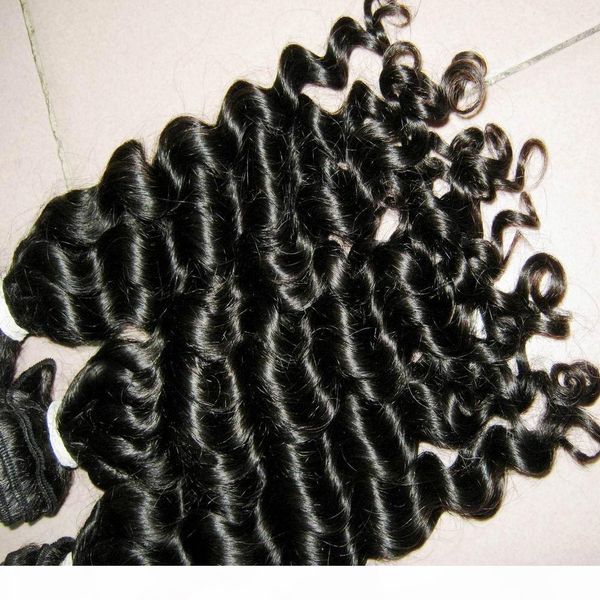 

wholesale virgin natural malaysian curly human hair 1000g unprocessed magic weaves fedex shipping, Black