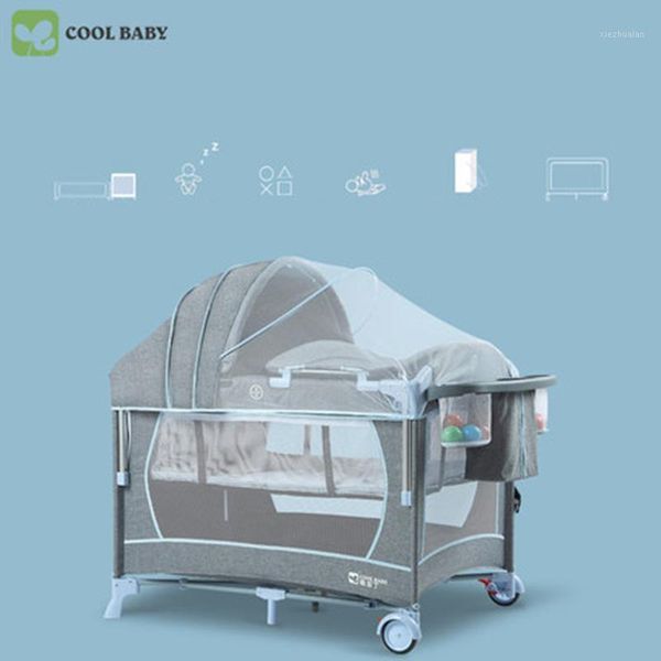 

baby cribs coolbaby crib european multi-function foldable portable bed fence game1