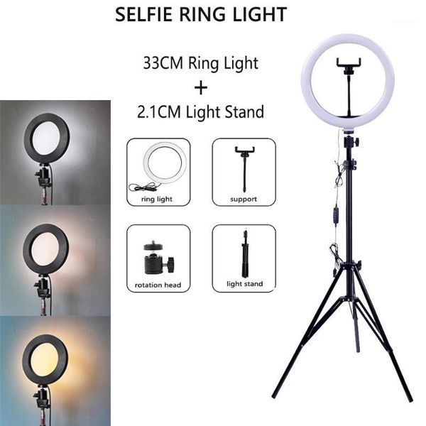 

flash heads ailehkuo rgb dimmable selfie ring light with tripod led lamp ringlight stand for cell phone studio tiktok1