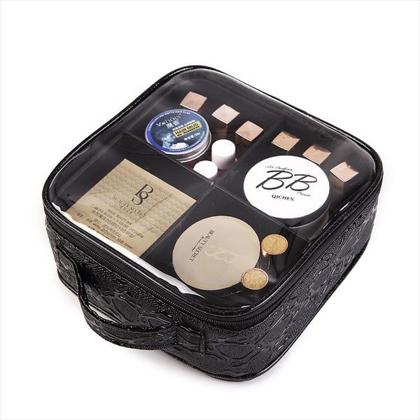 

fashion women cosmetic bag pvc female make up bag business outdoor travel storage large capacity zipper