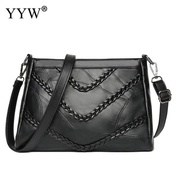 

casual evelope soft leather handbag causal portable crossbody bags sac a main femme ladies messager bag long strap female clutch