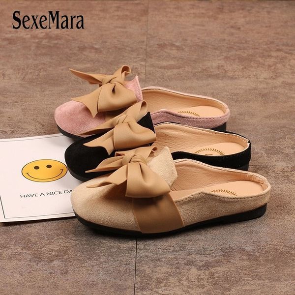 

summer children's sandals for girls lovely bowknot shallow shoes girls slip on kids slides children's shoes slipper d01123 y201028, Black;red
