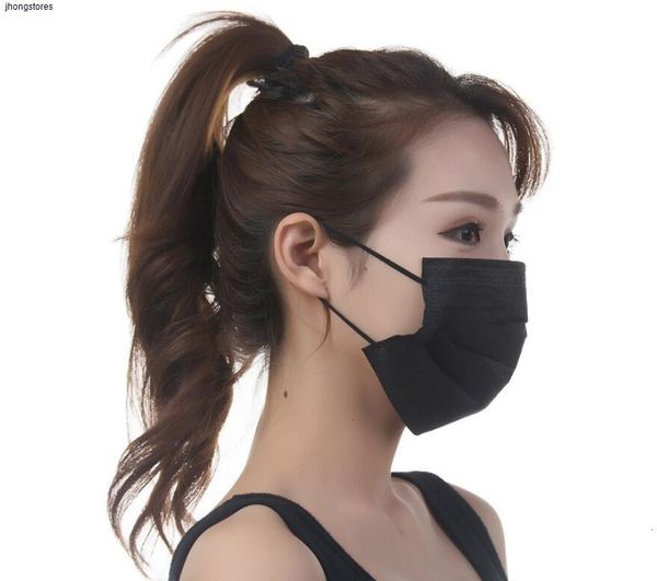 

3 mask earloop fablack ply non woven fabric prevent 95% filtration i e9jn
