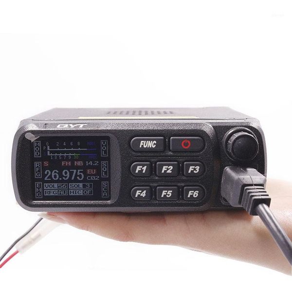 

qyt cb-27 cb radio 26.965-27.405mhz am/fm 12/24v 4w lcd screen shortware citizen band multi-norms cb car radio mobile1