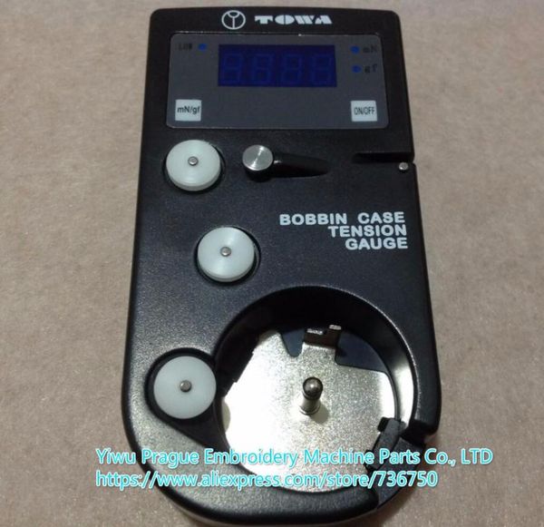 

sewing notions & tools towa bobbin case digital tension gauge dtm-a1 dtm-a2 tajima barudan swf zsk ricoma embroidery machine spare parts acc, Black