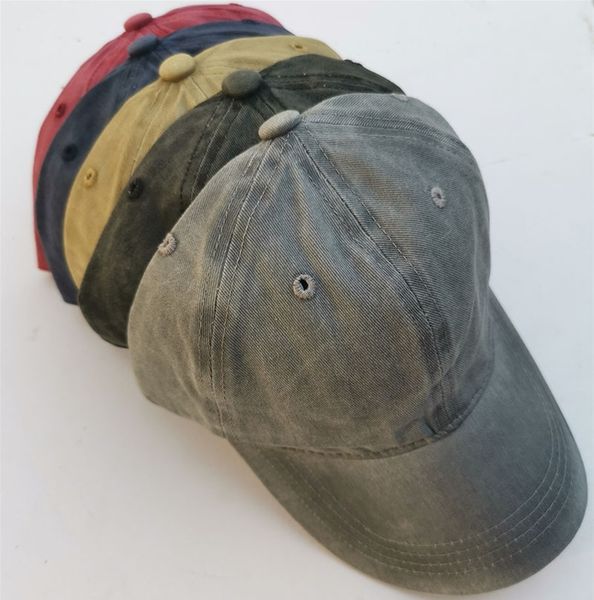 

fashion casual new washed cotton baseball cap ponytail cap with a hole cap for men and women wcw522, Blue;gray