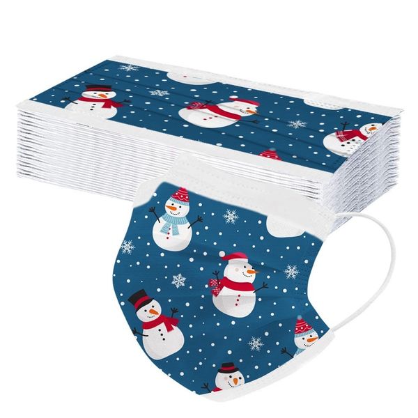

новый мужской одноразовые 10-100pcs дети нетканые face fashion печать рождество фильтра маски mouth маска с design masque
