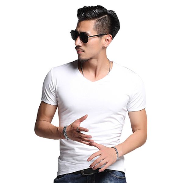 

2020 spring summer round neck short sleeve trend t-shirt men's fashion printing, White;black