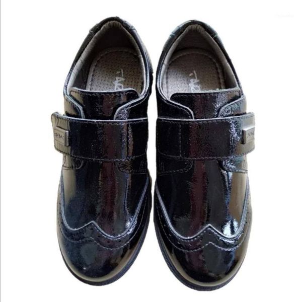 

flat shoes boys' leather summer black children' soft bottom performance shoes1, Black;grey