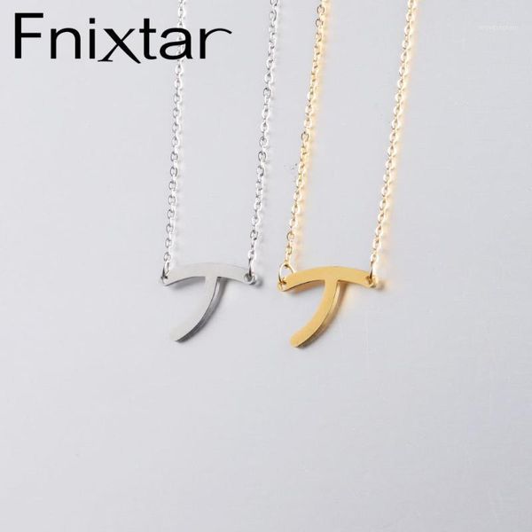 

fnixtar wishbone necklace stainless steel good luck charm wishbone necklace gift jewelry 45cm 2piece/lot1, Silver