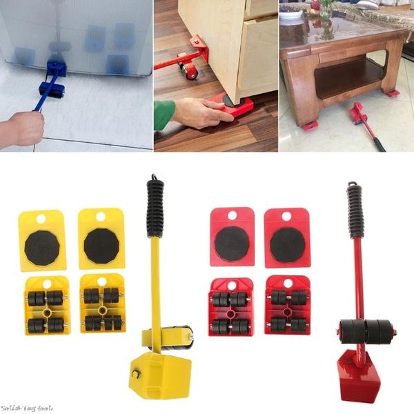 

5pcs furniture transport roller set removal lifting moving tool heavy move house