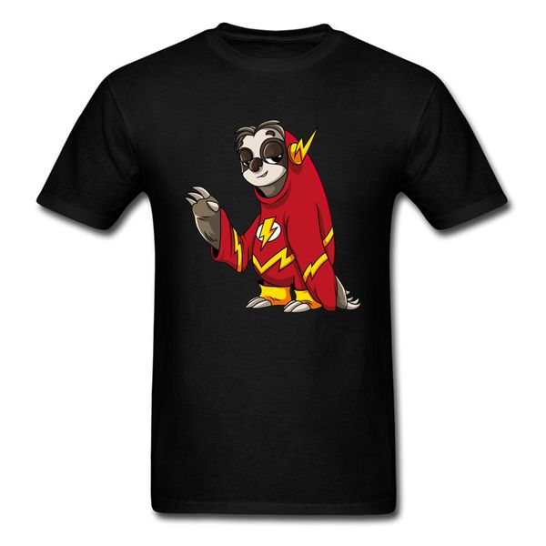 

sport cute flash sloth master tshirts kawaii graphic funny men's t-shirt superman custom t shirt for men gift sweatshirt