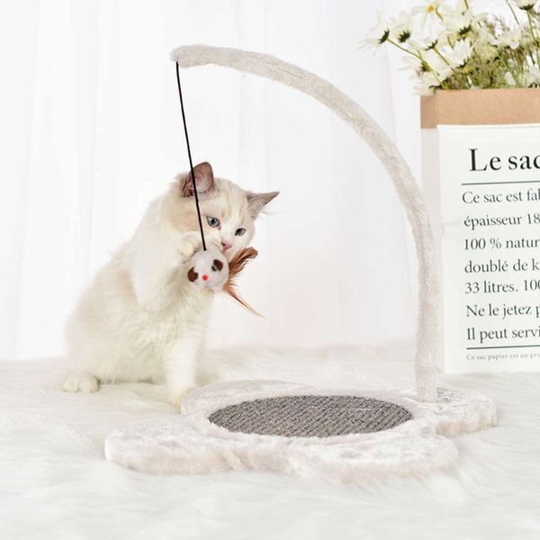 

new board plush sisal rope mouse toy scratch and bite ristant cat products