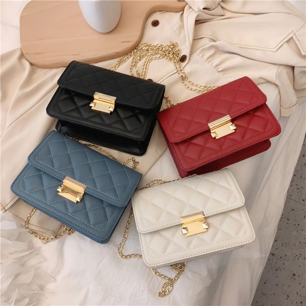 

new women luxury designer bag handbags letter chain strap double zipper mini square handbag designer luxury crossbody bags crossbody