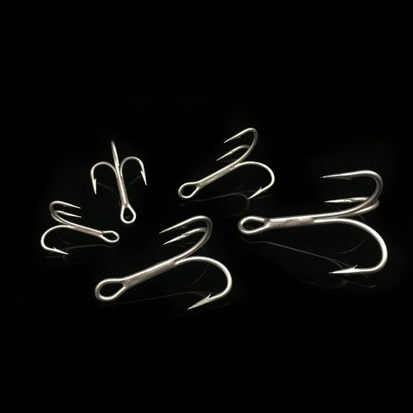 

10pcs/lot fishing treble hooks barbed high carbon steel fishing triple three fishhook carp fishing bait sqcqvg pingtoy