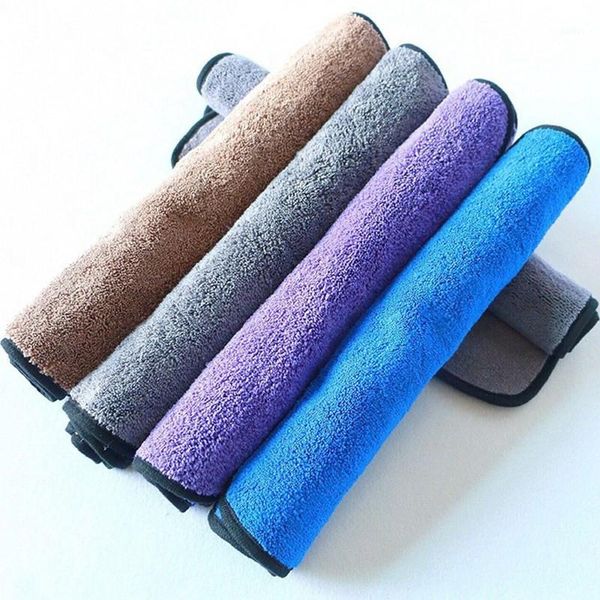 

towel car cleaning cloth 40x40cm care polishing wash towels plush microfiber washing drying strong thick polyester fiber1