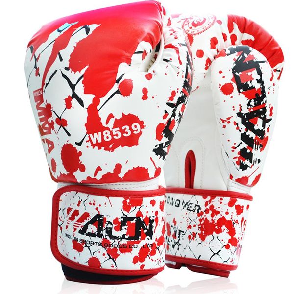 

1pair 10 oz кожа боксерские перчатки мужчины женщины штамповка обучение каратэ twins mma кикбоксингу перчатки муай тай bbytpl hotstore2010