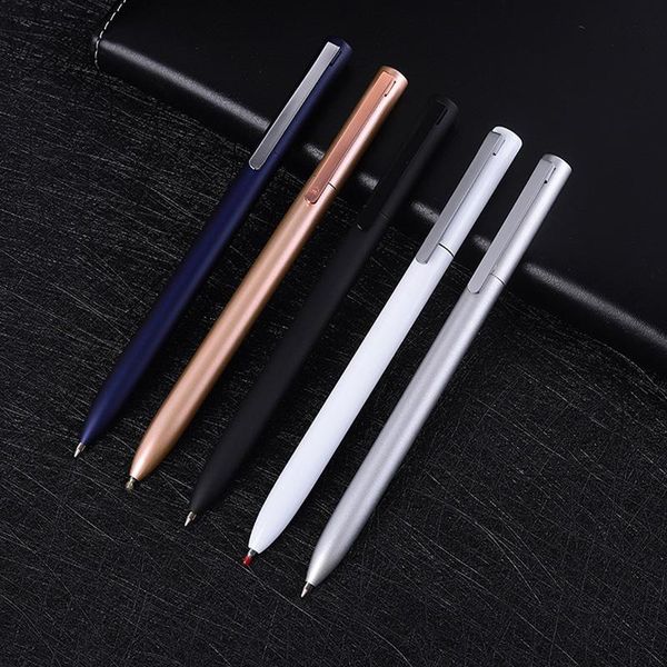 

luxury metal businses ballpoint pen office школьные принадлежности написание инструмент rose gold подписание ручка 0.5 мм студенты канцтовар, Blue;orange