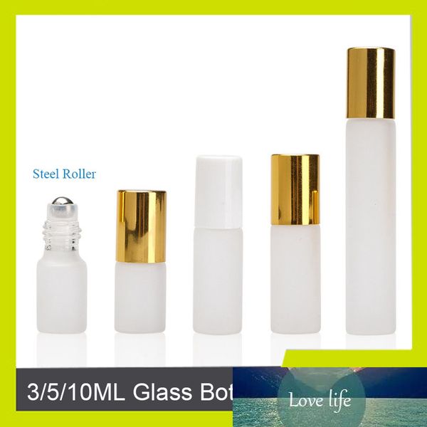 Rolo Sedorate 100 Pcs / Lot Mini vidro Vias Com Aço 3ML 5ML 10ML Scrub vidro Frasco de petróleo essencial LD001 Frasco de perfume