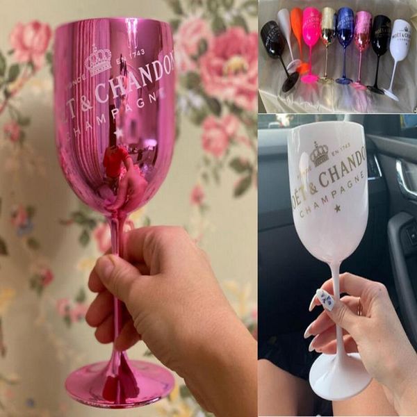 

2pcs wine party gold champagne coupes cups cocktail moet champagne glasses goblet electroplated plastic shoot glass wmtgwm xhhair