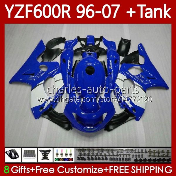 Karosserie für Yamaha YZF600R Thundercat YZF-600R YZF600 R CC 600R 86No.19 YZF600-R 1996 1997 1998 1999 2000 2001 600CC 2002 2003 2004 2005 2006 2007 Verkleidung blau weiß schwarz