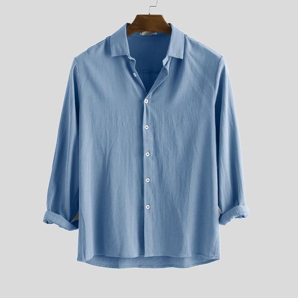 

men's dress shirts vogue camisas masculina men shirt casual button turn-down collar slim fit long sleeve male, White;black