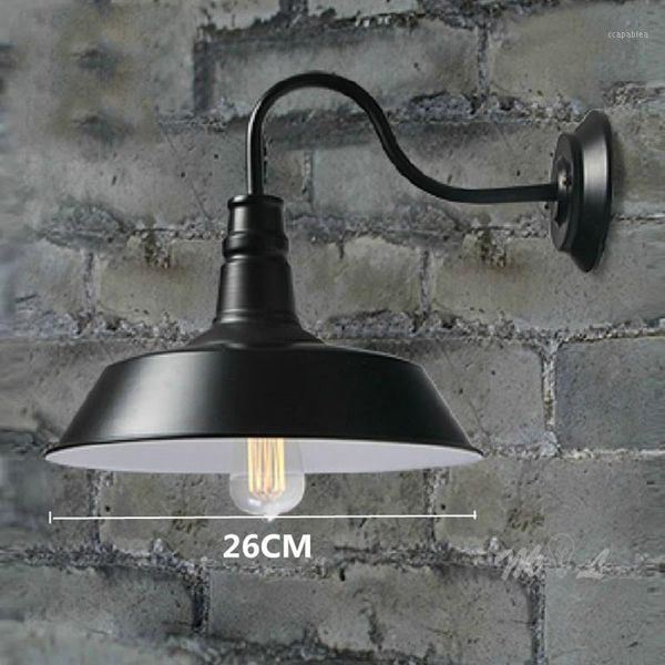 Lampada a parete American Retro Wall+Lampade Lampade di ferro industriale Specchio da cucina Aiuto con appunti impermeabili.