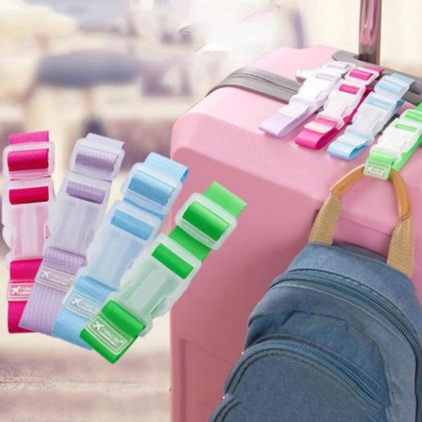 

buckle hanging suitcase strap adjustable nylon luggage strap bag accessories home garden clothing wardrobe storage