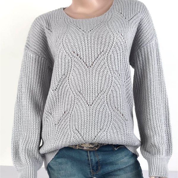 

fashion casual women's clothing female solid color o-neck long sleeved knitted sweater women soft pullovers 201222, White;black