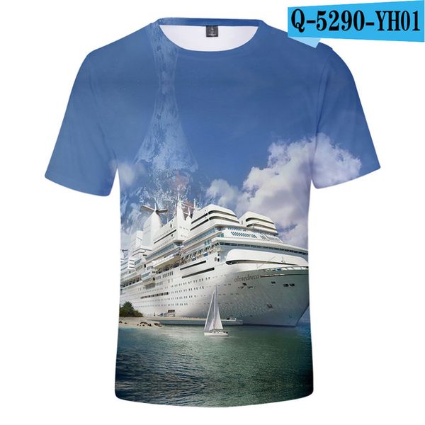 

ocean beautiful seaside view coconut tree summer 3d print shirts graphic aesthetic hentai men clothing